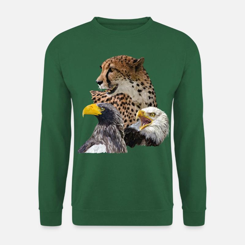 Geparden und Pigargos - Unisex Pullover - Grün
