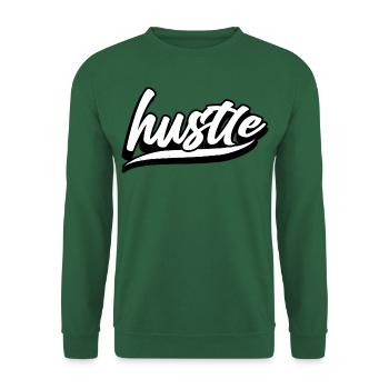 hustle hustler hustlen boss chef endgegner level u - Unisex Pullover - Grün - Vorne