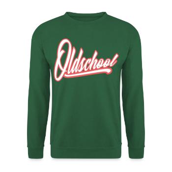 oldschool vintage retro - Unisex Pullover - Grün - Vorne