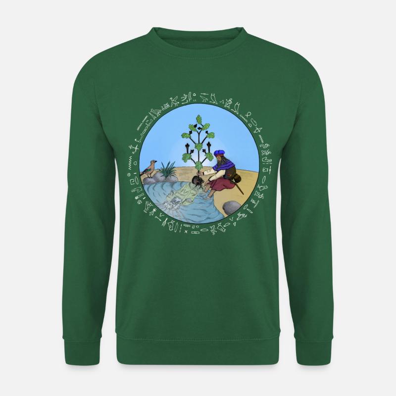 Cognition, écriture blanche - Sweat-shirt Unisexe - vert foncé