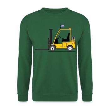Forklift Greece Flag - Unisex Sweatshirt - green - Front