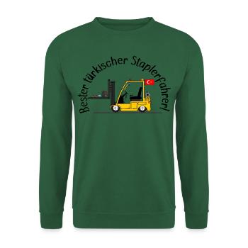 Staplerfahrer bester türkischer Staplerfahrer - Unisex Pullover - Grün - Vorne