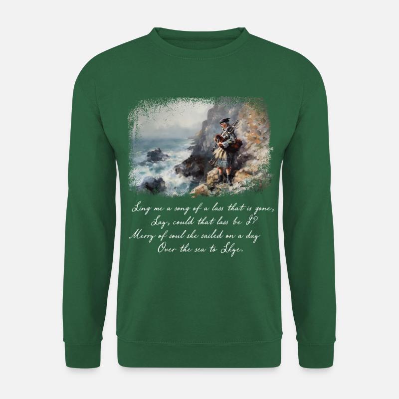 Chanson du bateau Skye - Sweat-shirt Unisexe - vert foncé