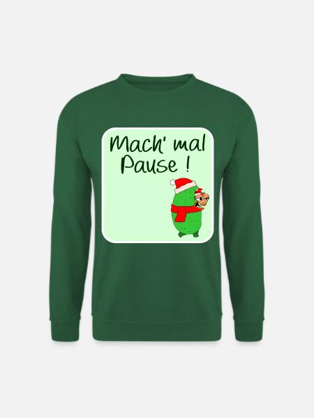 WEIHNACHTSPAUSE GEWÜRZGURKE WEIHNACHTSMANN - Unisex Pullover - Grün