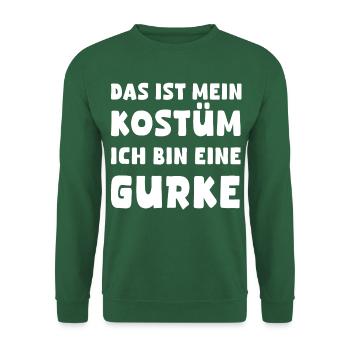 Funny Cucumber Costume Carnival Halloween - Unisex Sweatshirt - green - Front