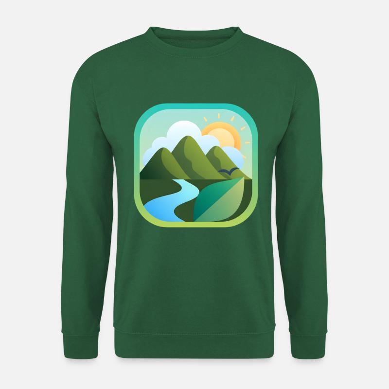 Wandern, Natur und Berge - Unisex Pullover - Grün