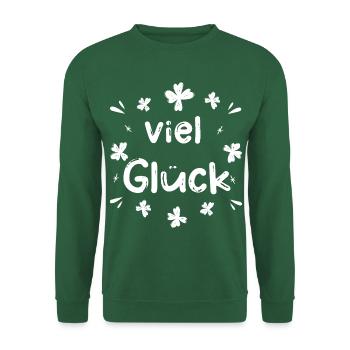 Viel Glück - Glücksbringer - Prüfung Operation  - Unisex Pullover - Grün - Vorne