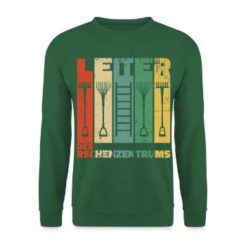 Leiter des Rechenzentrums Gartenarbeit Gärtner - Unisex Pullover - Grün - Vorne