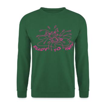 Ready to HÜPF - Unisex Pullover - Grün - Vorne