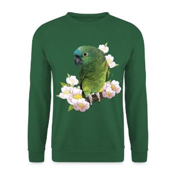 The blue-fronted amazon - Unisex Sweatshirt - green - Front