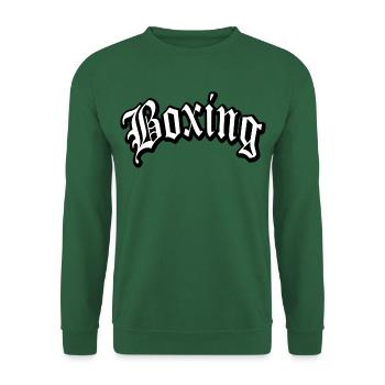 box boxing boxer mma fight kick punch sparring ko - Unisex Pullover - Grün - Vorne