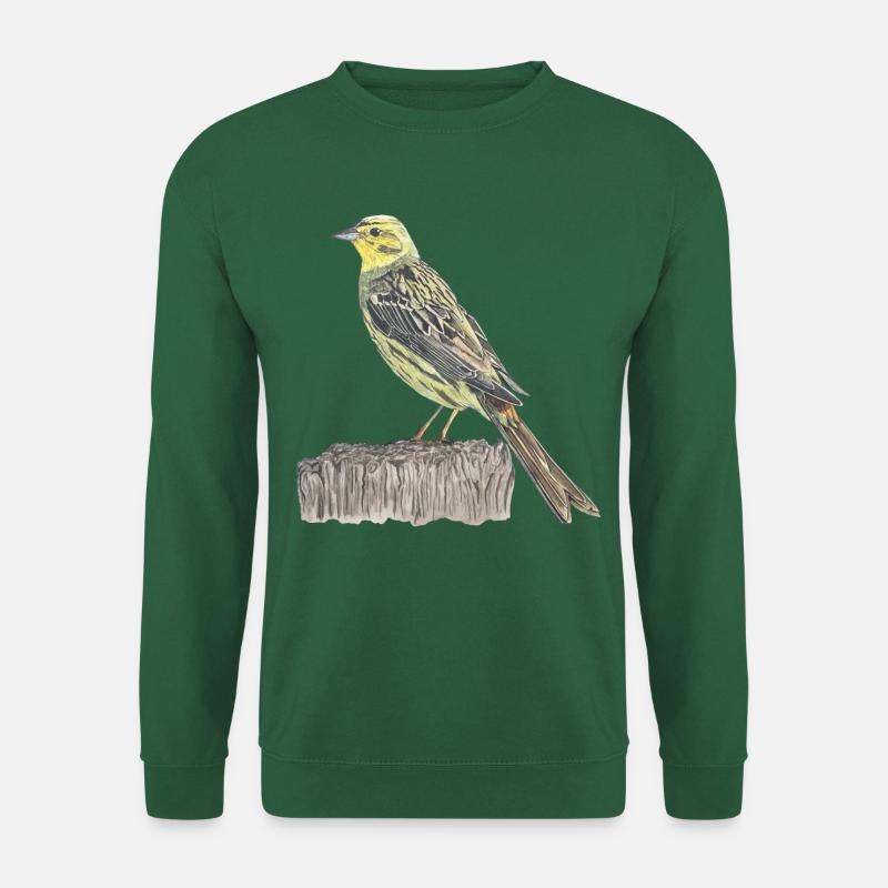 Oiseau bunting doré - Sweat-shirt Unisexe - vert foncé