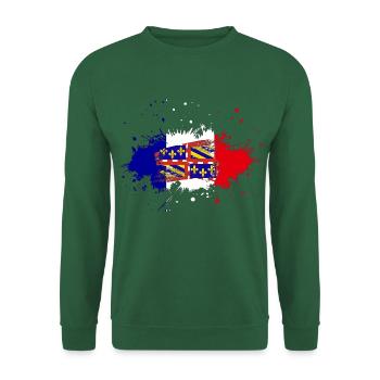 Splash Tricolore Burgundy - Unisex Sweatshirt - green - Front