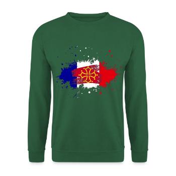 Splash Tricolore Midi Pyrenees - Unisex Sweatshirt - green - Front