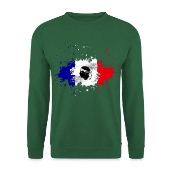 Splash Tricolore Corsica - Unisex Sweatshirt - green - Front