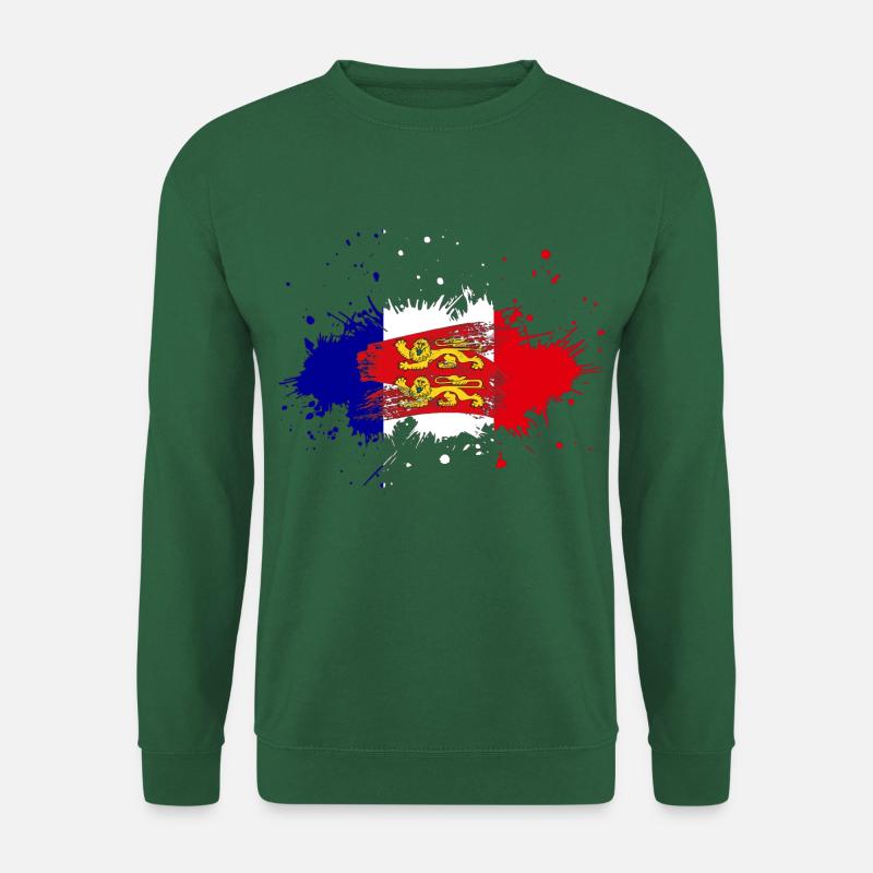 Splash Tricolore Normandie - Unisex Pullover - Grün