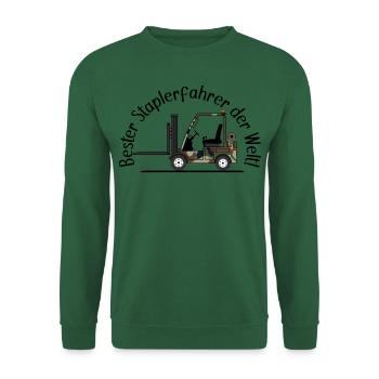 Staplerfahrer Armee bester Staplerfahrer der Welt - Unisex Pullover - Grün - Vorne