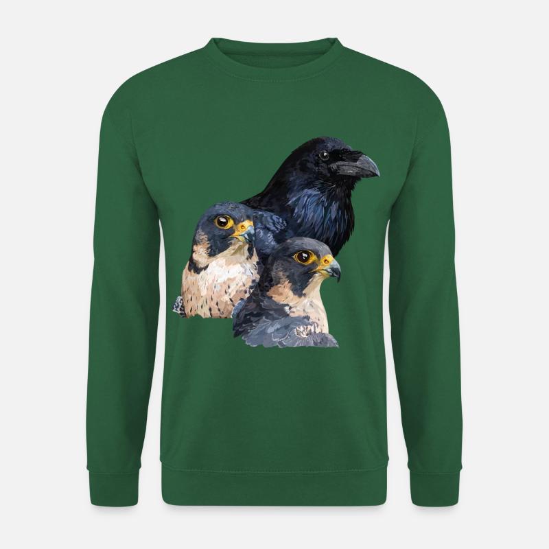 Rabe und Falken - Unisex Pullover - Grün