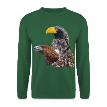 Oiseaux de proie - Sweat-shirt Unisexe - vert foncé - Devant