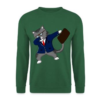 Lawyer cat - Unisex Sweatshirt - green - Front