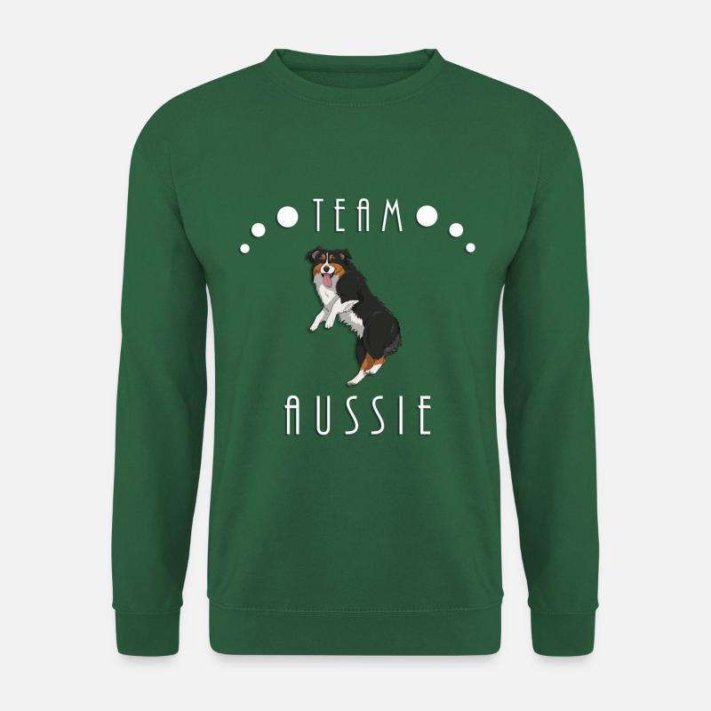 Team Aussie - Black Tri (Bobtail) - Unisex Pullover - Grün