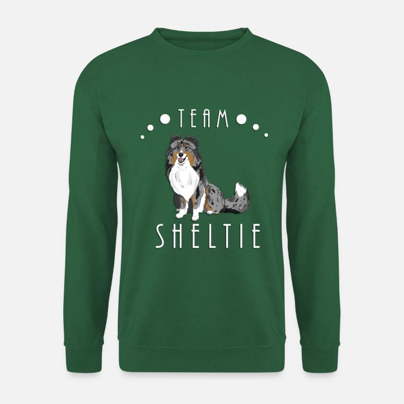 Team Sheltie - Blue Merle Tri - Unisex Pullover - Grün