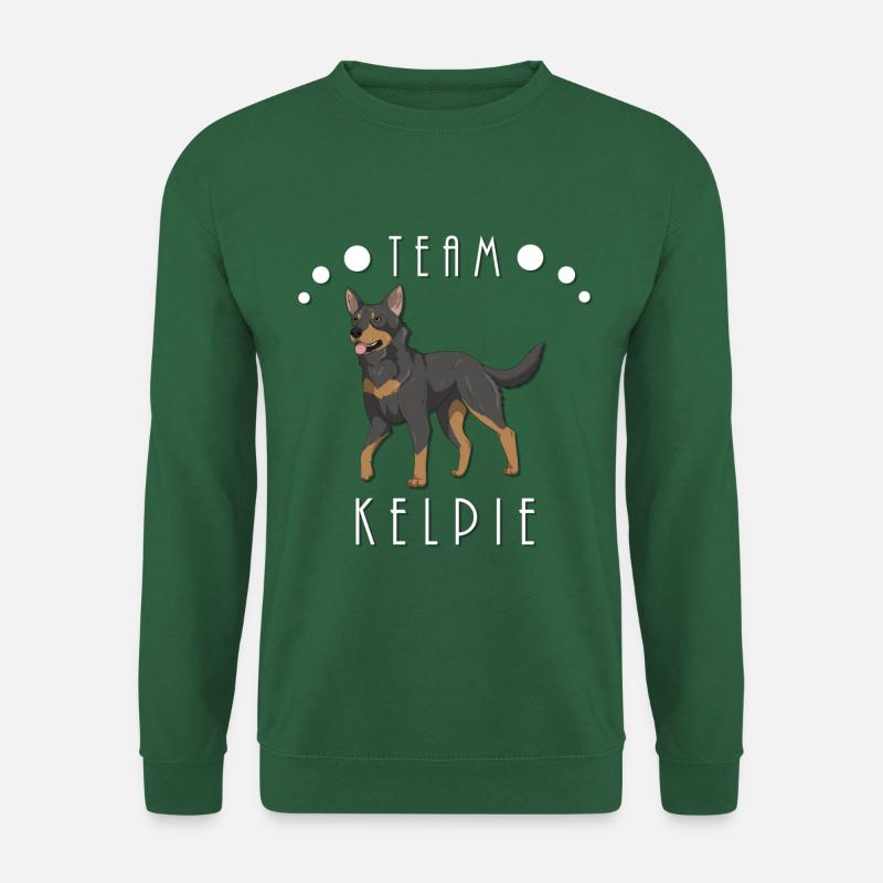Team Kelpie - Schwarz und Hellbraun - Unisex Pullover - Grün