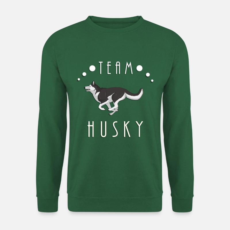 Team Husky - Schwarz und Weiß - Unisex Pullover - Grün