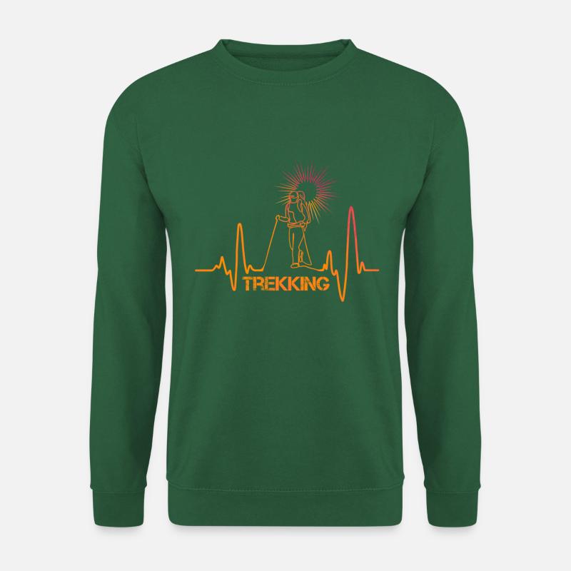Herzschlag-Trekking - Unisex Pullover - Grün