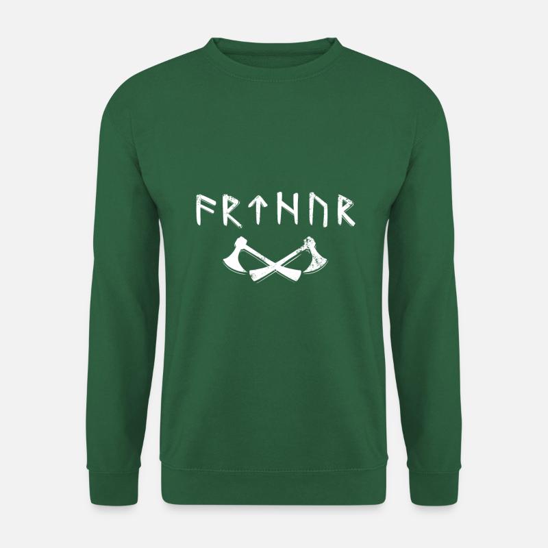 Arthur-Name in Old Futhark, Wikinger-Runen - Unisex Pullover - Grün