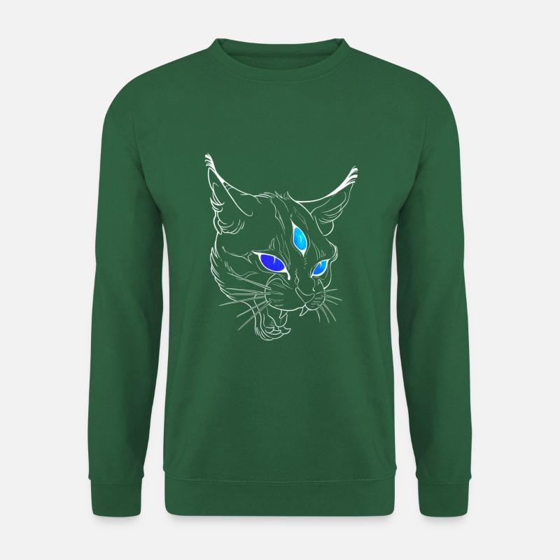 Böse Katze - Unisex Pullover - Grün