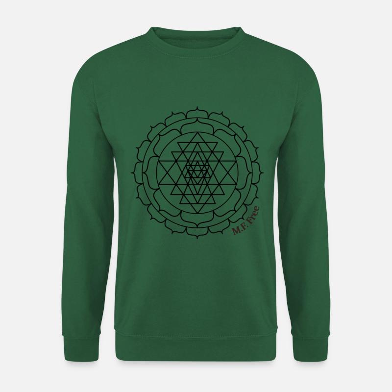 sri yantra - Unisex Pullover - Grün