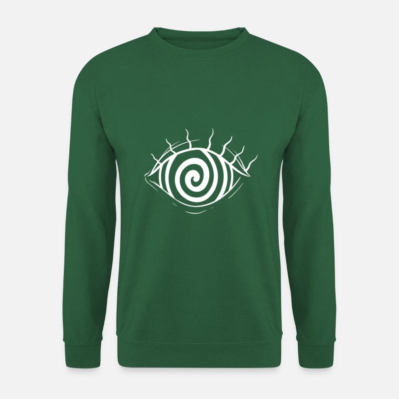 Oeil design blanc - Sweat-shirt Unisexe - vert foncé