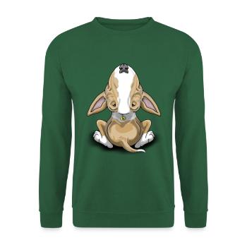Fawn Wine Glass Bullterrier - Unisex Sweatshirt - green - Front
