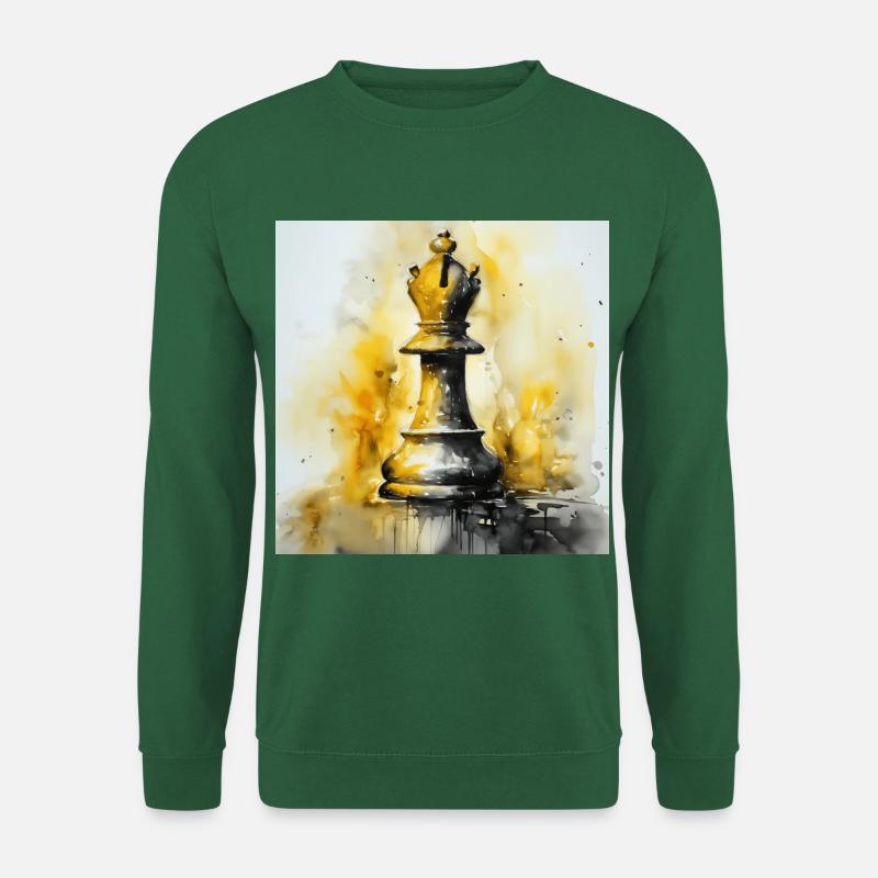 Gelber Schachläufer - Unisex Pullover - Grün