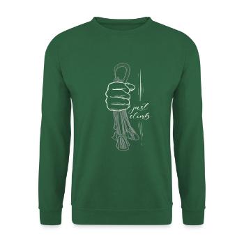 Leidenschaft Klettern Just Climb - Unisex Pullover - Grün - Vorne