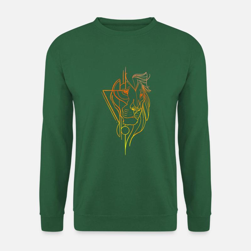 Löwenkopffutter Kunst - Unisex Pullover - Grün