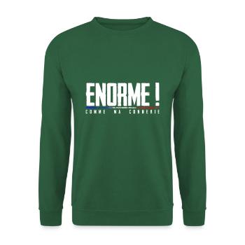 Riesig! wie mein humorvolles made in Fr. - Unisex Pullover - Grün - Vorne