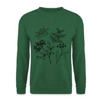 Forest Green Wild Herbs Forest Plants Wild Plants - Unisex Sweatshirt - green - Front