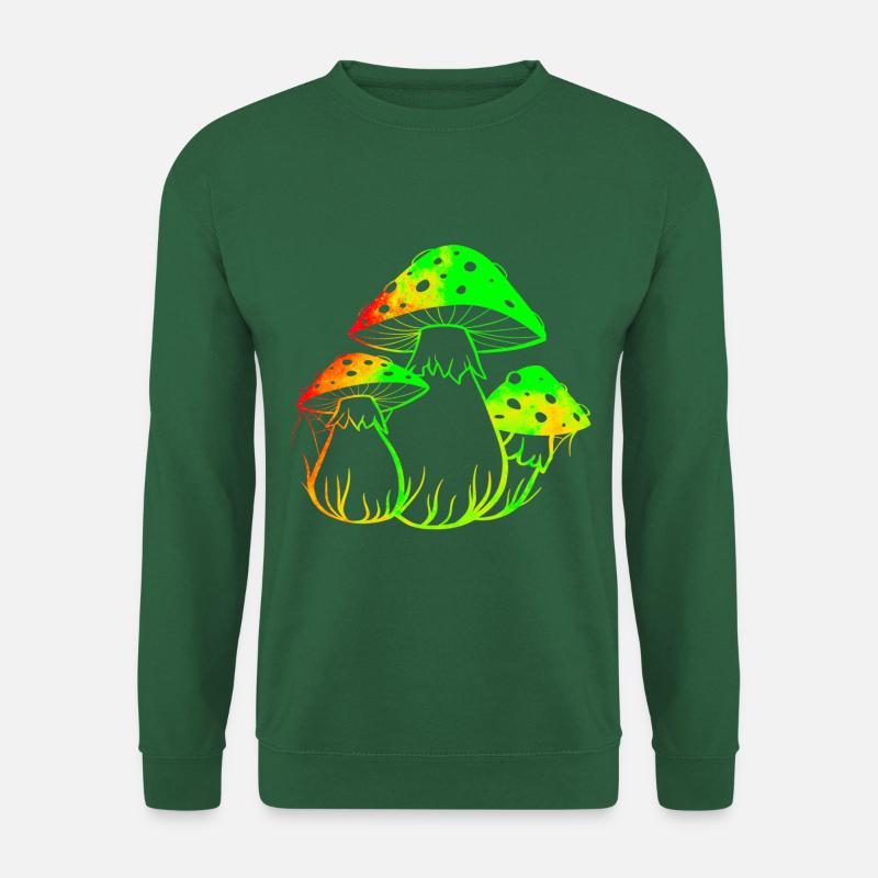 Neon-Pilze - Unisex Pullover - Grün