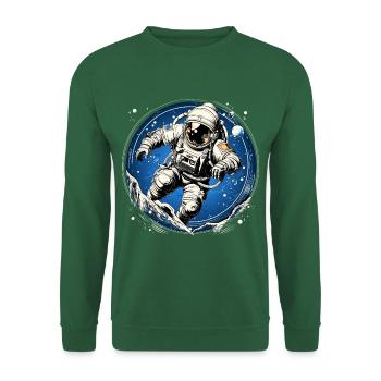 Astronaute - Sweat-shirt Unisexe - vert foncé - Devant