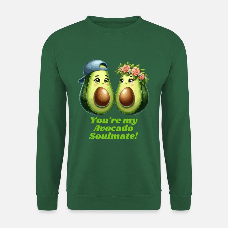 Avocado Paar Liebe - Unisex Pullover - Grün