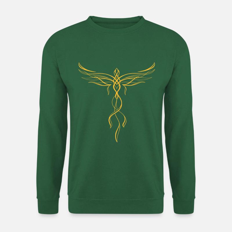 Phoenix Lineart - Unisex Pullover - Grün