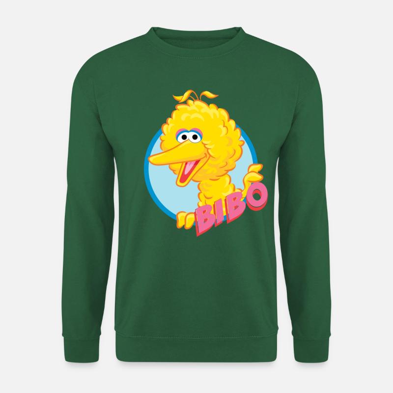 Sesamstraße Bibo Portrait - Unisex Pullover - Grün