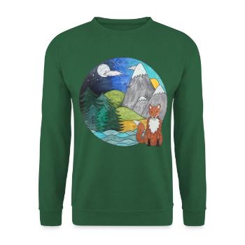 Paysage Fuchs Outdoor Nature Lovers - Sweat-shirt Unisexe - vert foncé - Devant