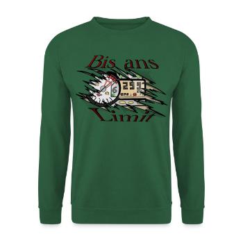 Bis ans limit - Unisex Pullover - Grün - Vorne