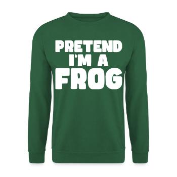 Pretend I'm a Frog - Funny Halloween Costume - Unisex Sweatshirt - green - Front