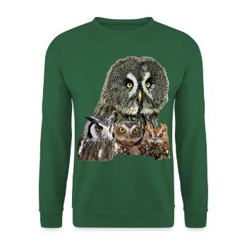 Owls - Unisex Sweatshirt - green - Front