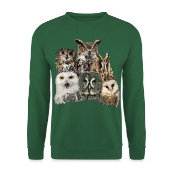 Owls - Unisex Sweatshirt - green - Front