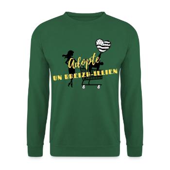 Adopte un Breizh-Illien - Sweat-shirt Unisexe - vert foncé - Devant